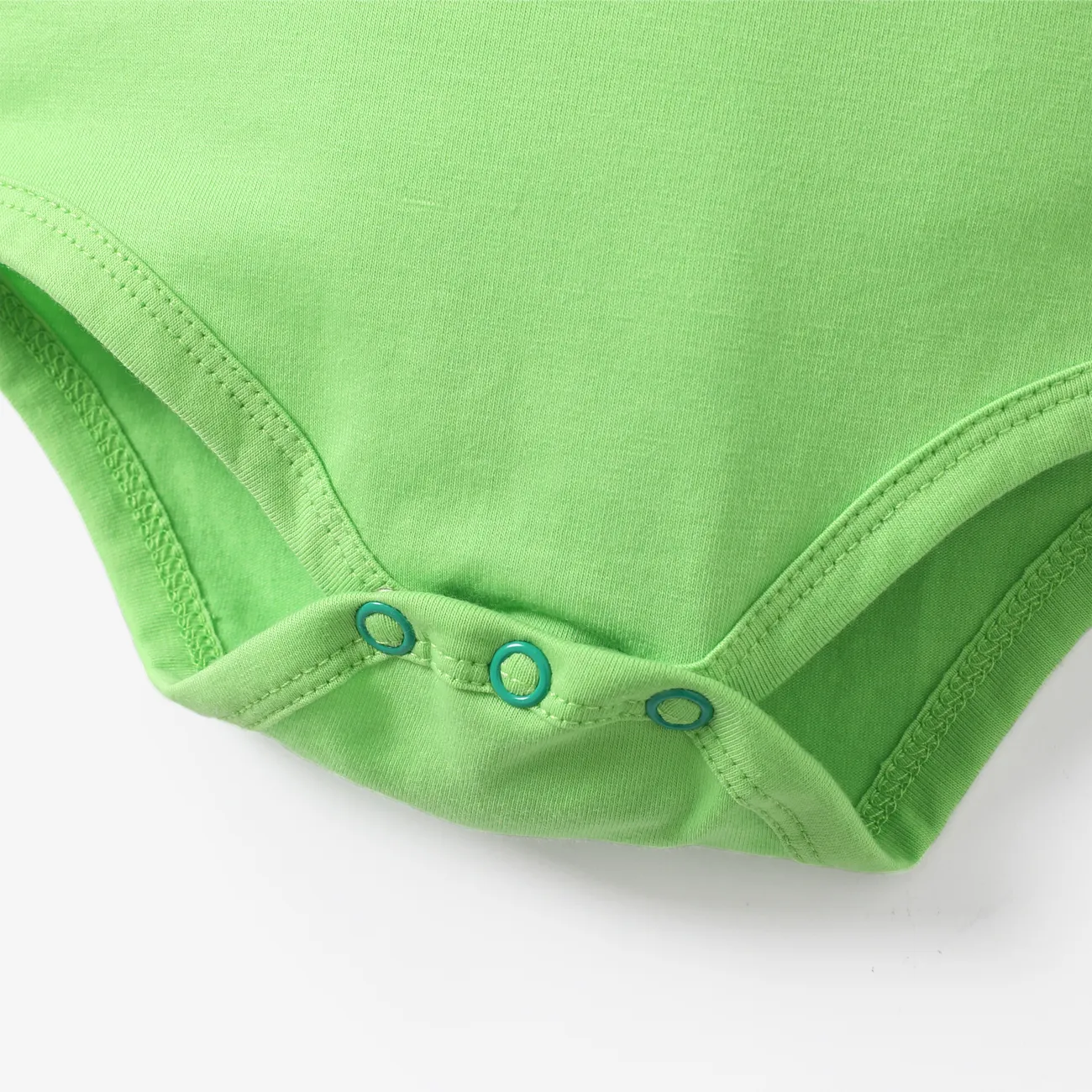 哈利波特 嬰兒 中性 童趣 短袖 連身衣 綠色 big image 1