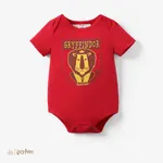 Harry Potter 1pc Baby Boys/girls College Badge Pattern Romper Red