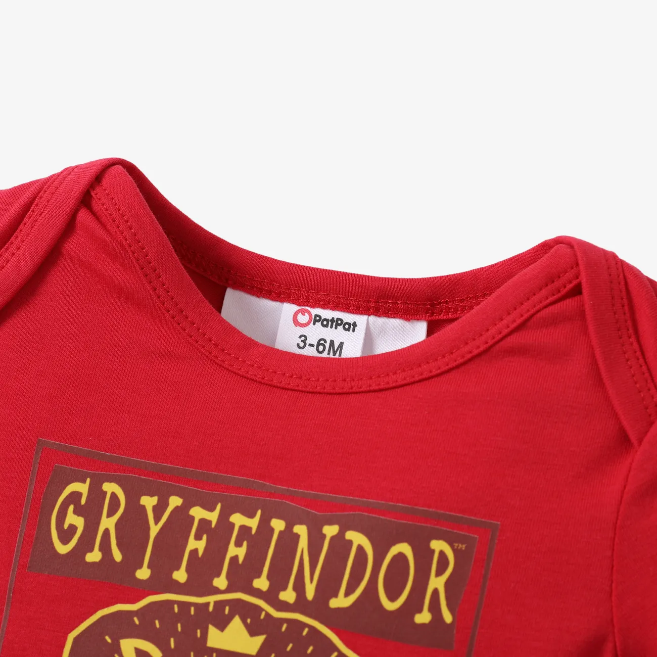 Harry Potter 1pc Baby Boys/girls College Badge Pattern Romper Red big image 1