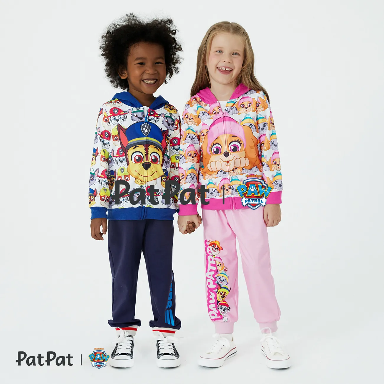 PAW Patrol Toddler Girl/Boy Character Print Zipper Design Hooded Jacket Blue big image 1