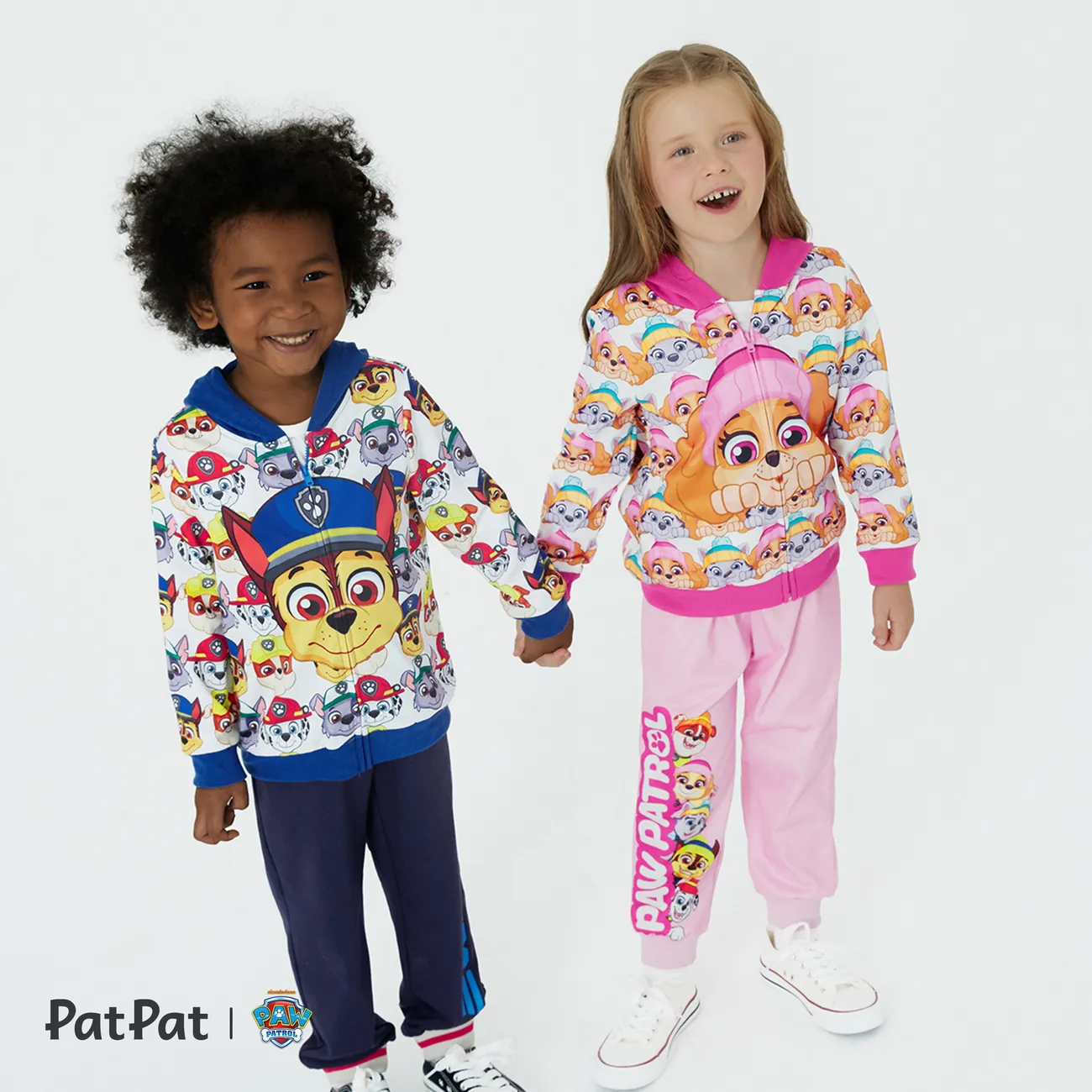 PAW Patrol Toddler Girl/Boy Character Print Zipper Design Hooded Jacket Blue big image 1