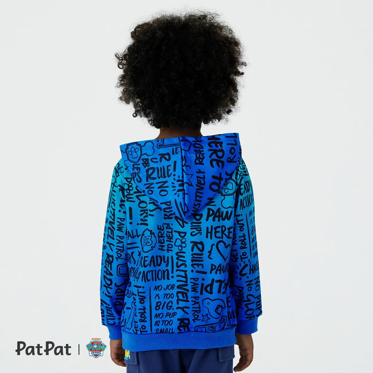 PAW Patrol  Toddler Girl/Boy Big Graphic Print Long-sleeve Hoodie Blue big image 1