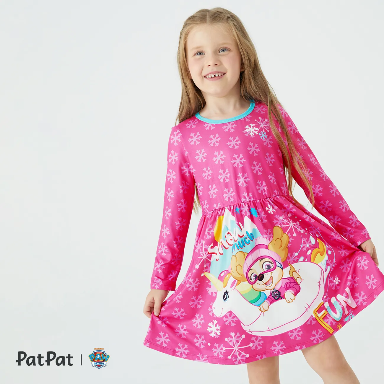 La Pat’ Patrouille Enfant en bas âge Fille Doux Robes Rose Vif big image 1