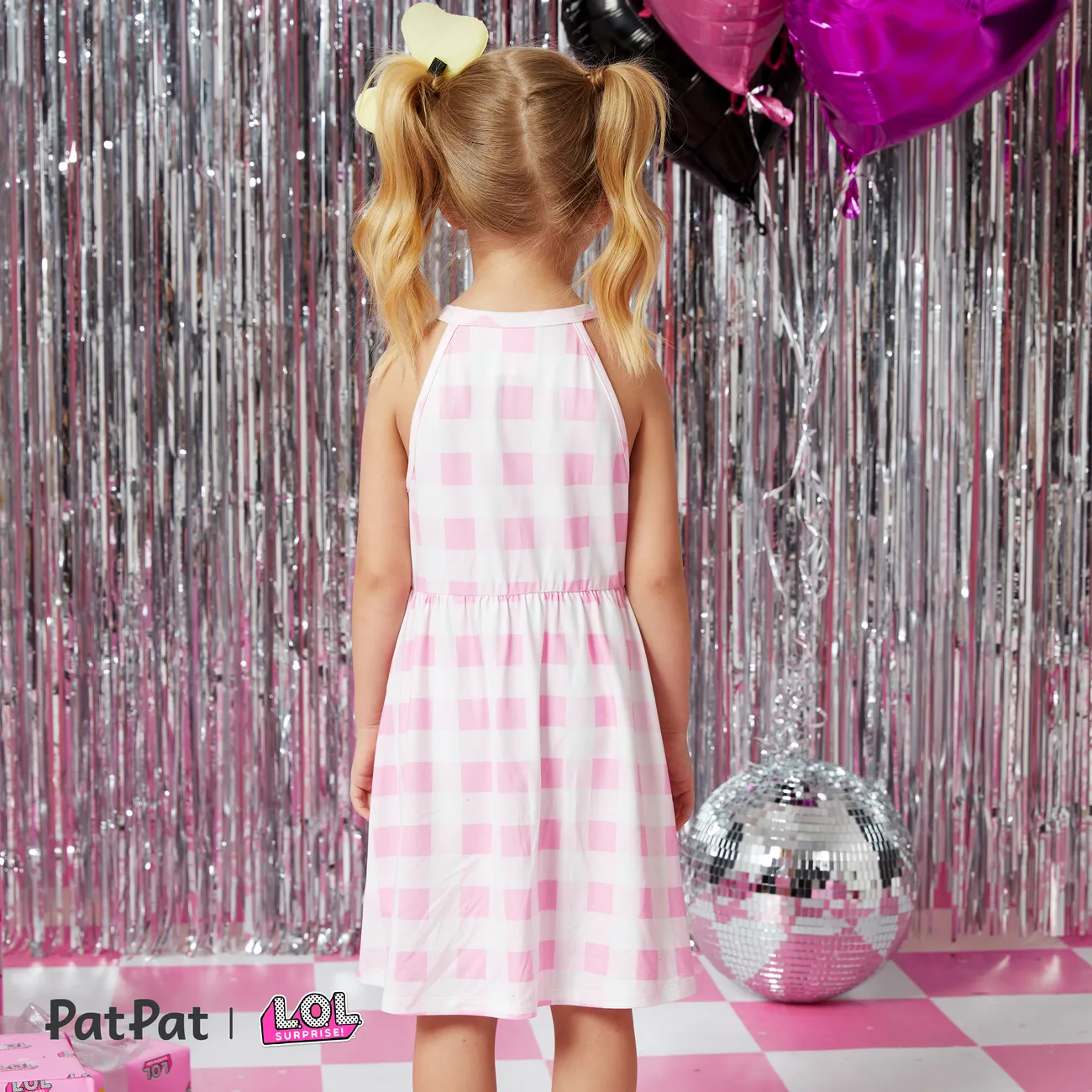L.O.L. SURPRISE! Toddler Girl/Kid Girl sleeveless round neck dress
 Pink big image 1