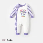 Looney Tunes Baby Boy/Girl Stars and Heart Print  Jumpsuit Purple