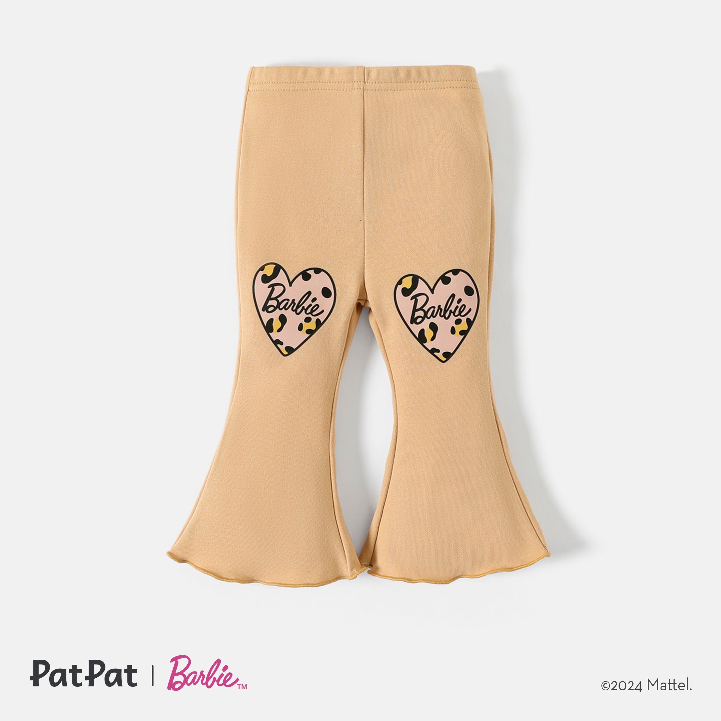 

Barbie Baby Girl Graphic Print Flared Pants