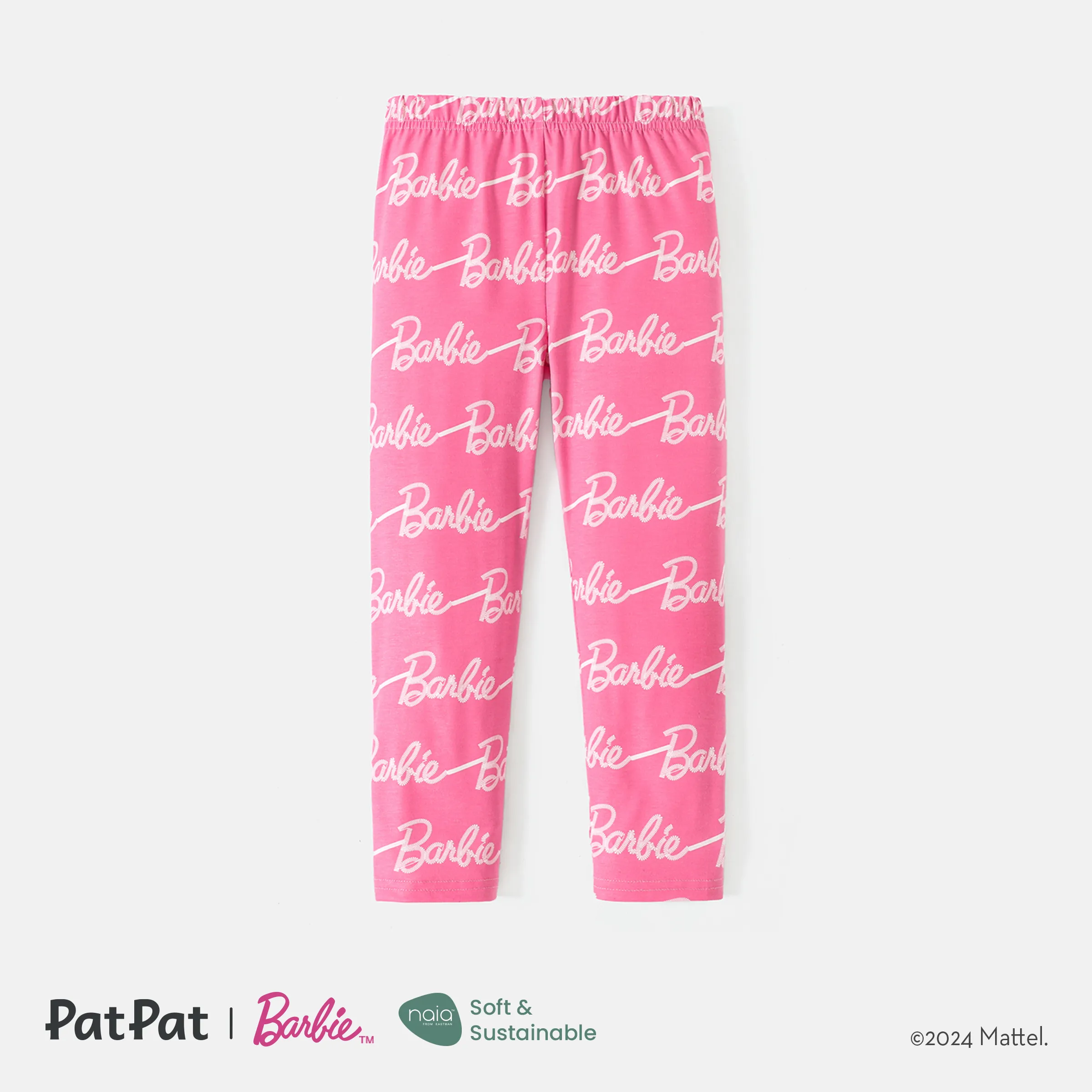 Barbie Toddler Girl Naia/Cotton Letter Print Elasticized Leggings