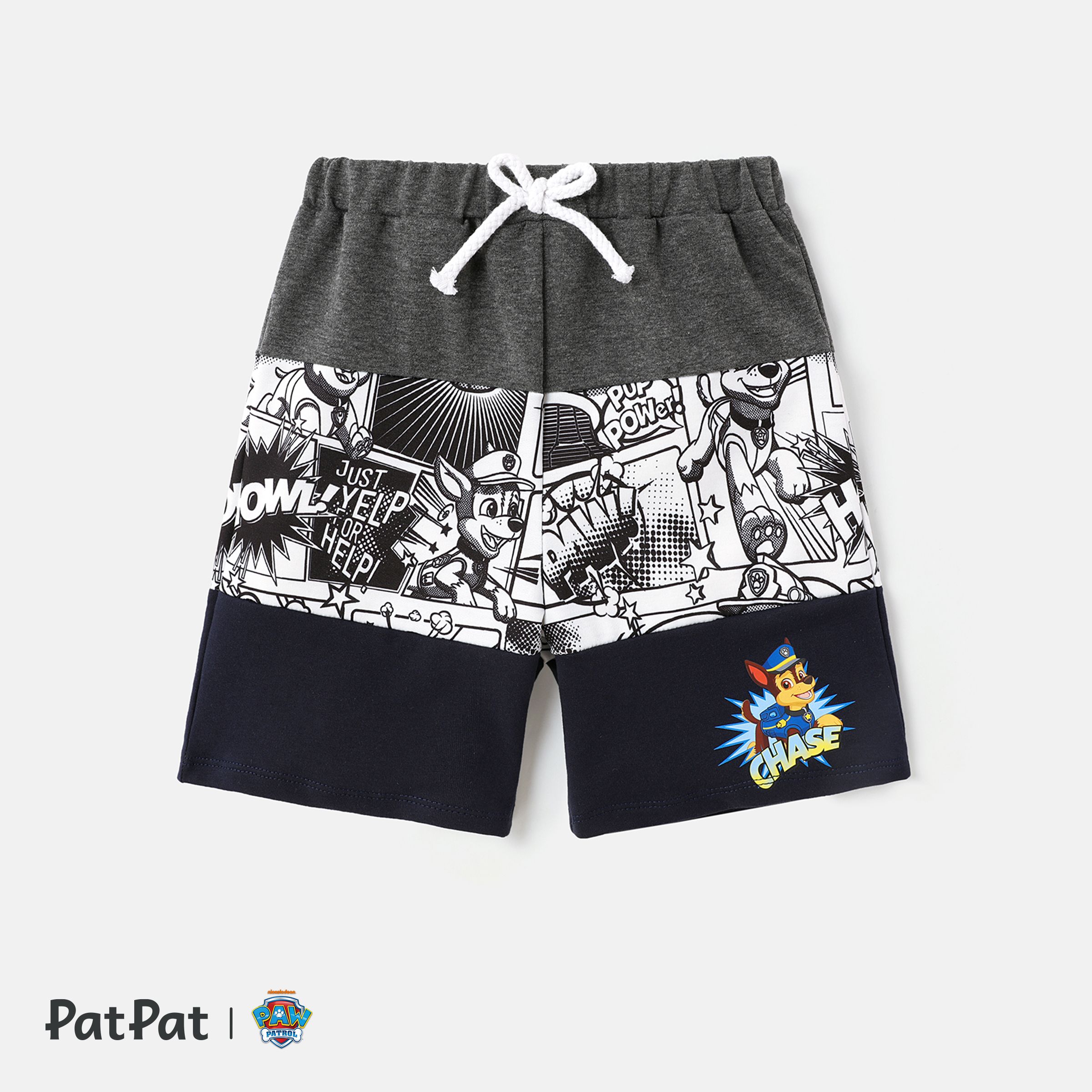 PAW Patrol Toddler Boy Colorblock Naia Cotton Elasticized Shorts