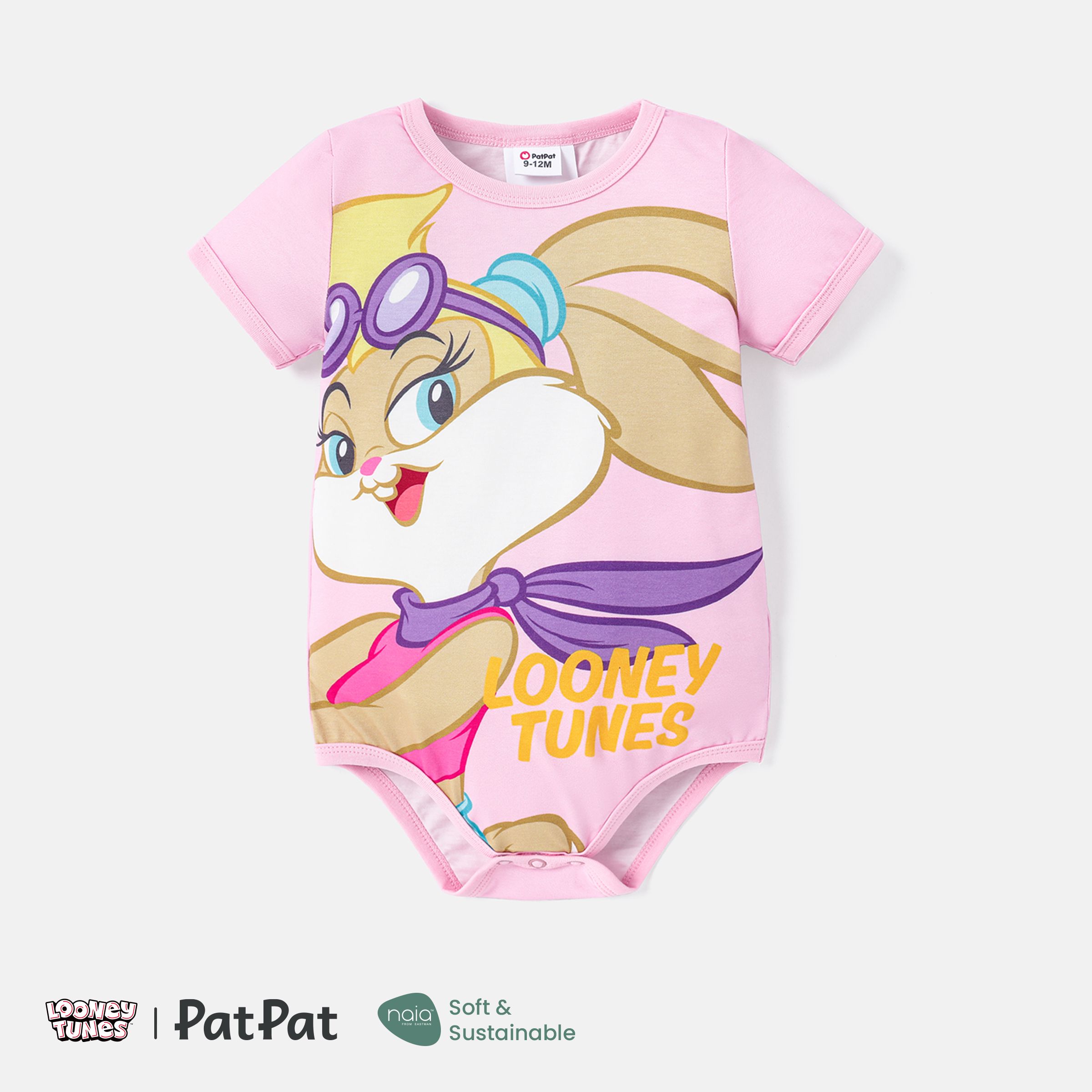 

Looney Tunes Baby Boy/Girl Short-sleeve Graphic Naia™ Romper