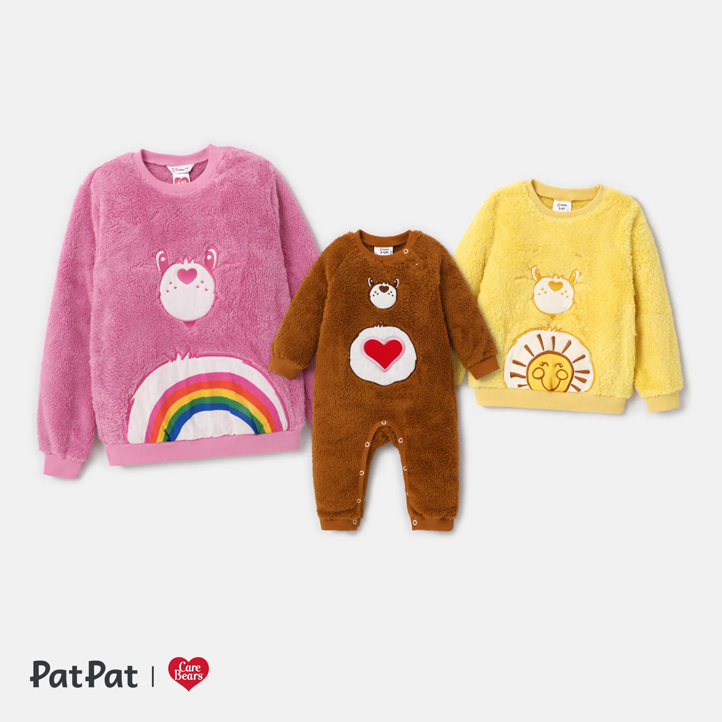 Care Bears Famille Matching Personnage Brodé Fuzzy Pullover