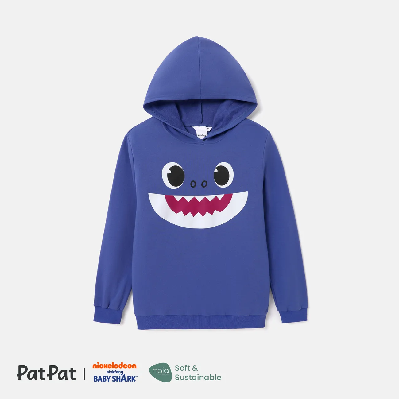 Baby Shark Family Matching Character Print Long-sleeve Hoodie  Multi-color big image 1