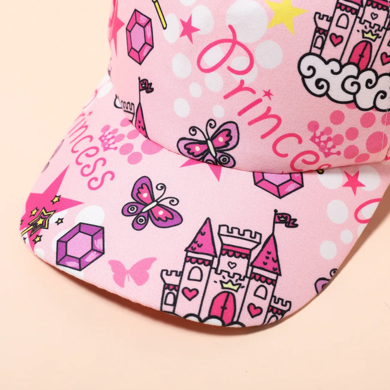 Toddler/Kids Girl/Boy Sweet Cartoon Baseball Caps Pink big image 1