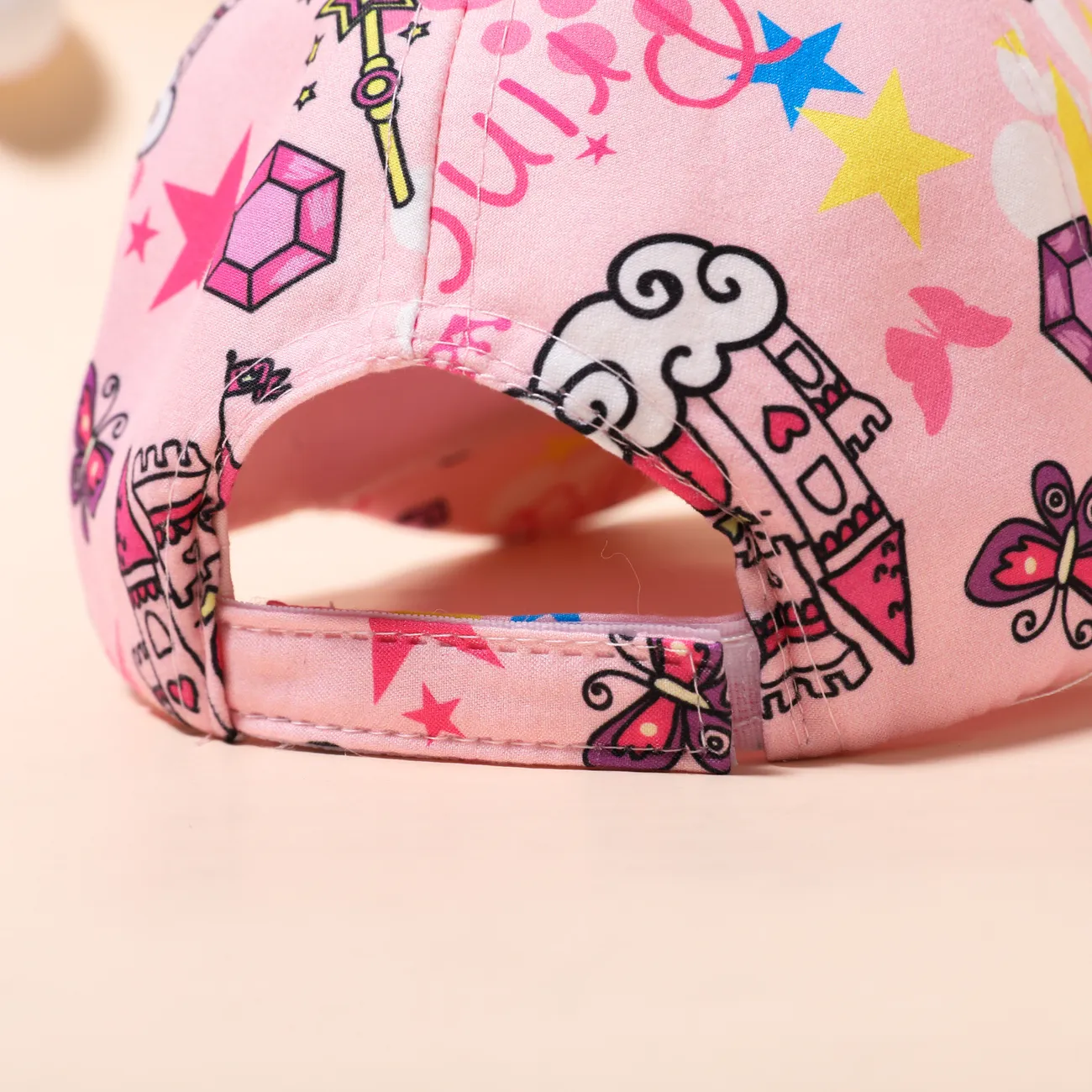 طفل صغير / أطفال فتاة / فتى قبعات بيسبول الكرتون الحلو زهري big image 1