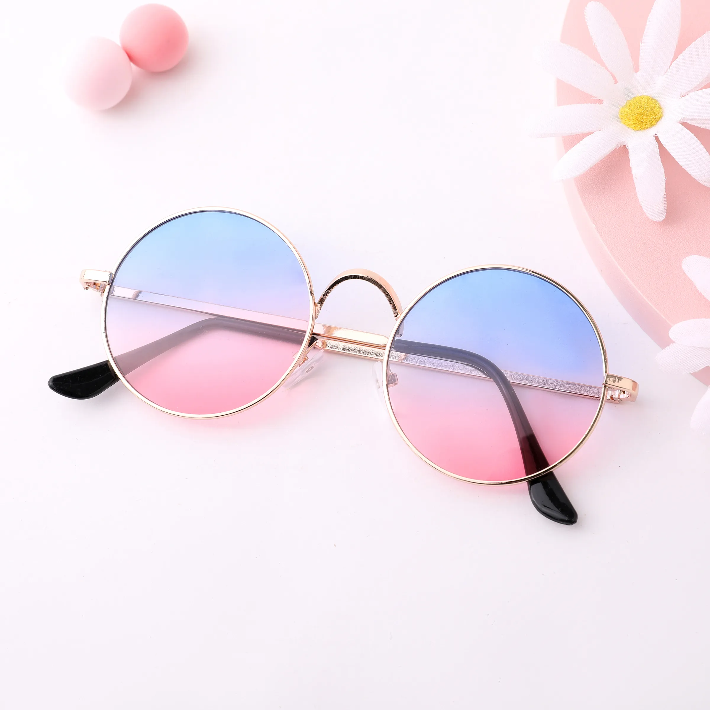 

Toddler/kids Stylish Retro Round Sunglasses