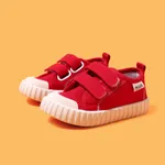 Toddler/Kids Girl/Boy Casual Velcro Canvas Low Top Round Toe Shoes  Red