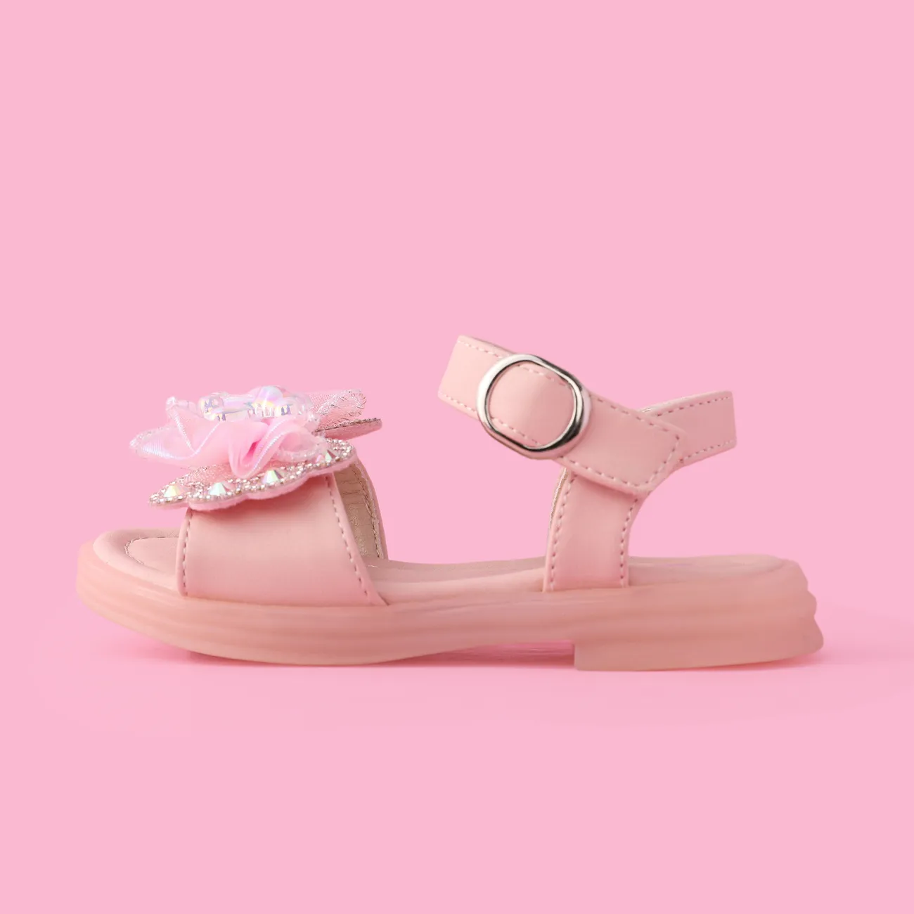 Kleinkinder Kinder Mädchen Süß Unifarben Sandalen rosa big image 1