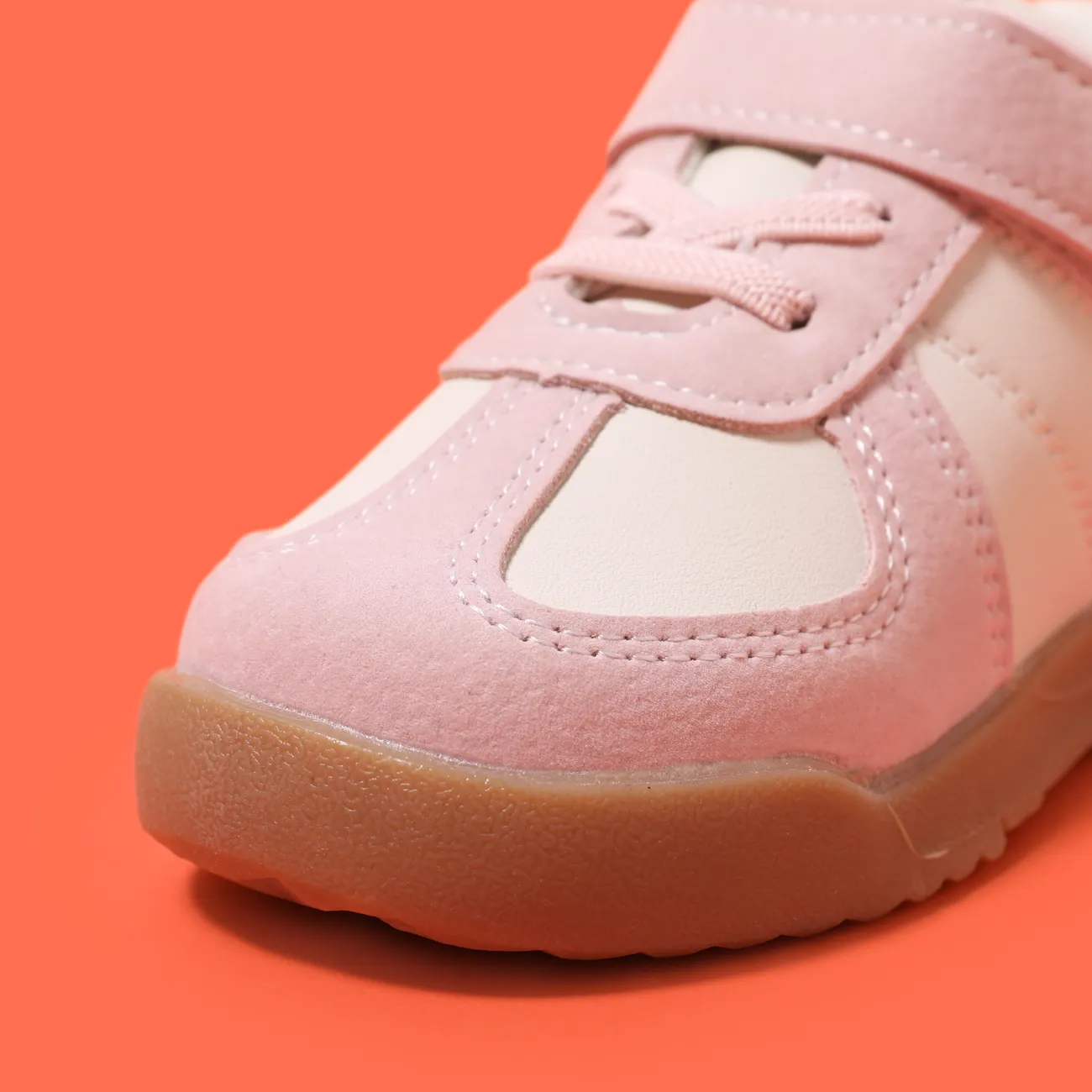 Toddler/Kids Girl/Boy Casual Round Toe Velcro Closure Shoes  Pink big image 1