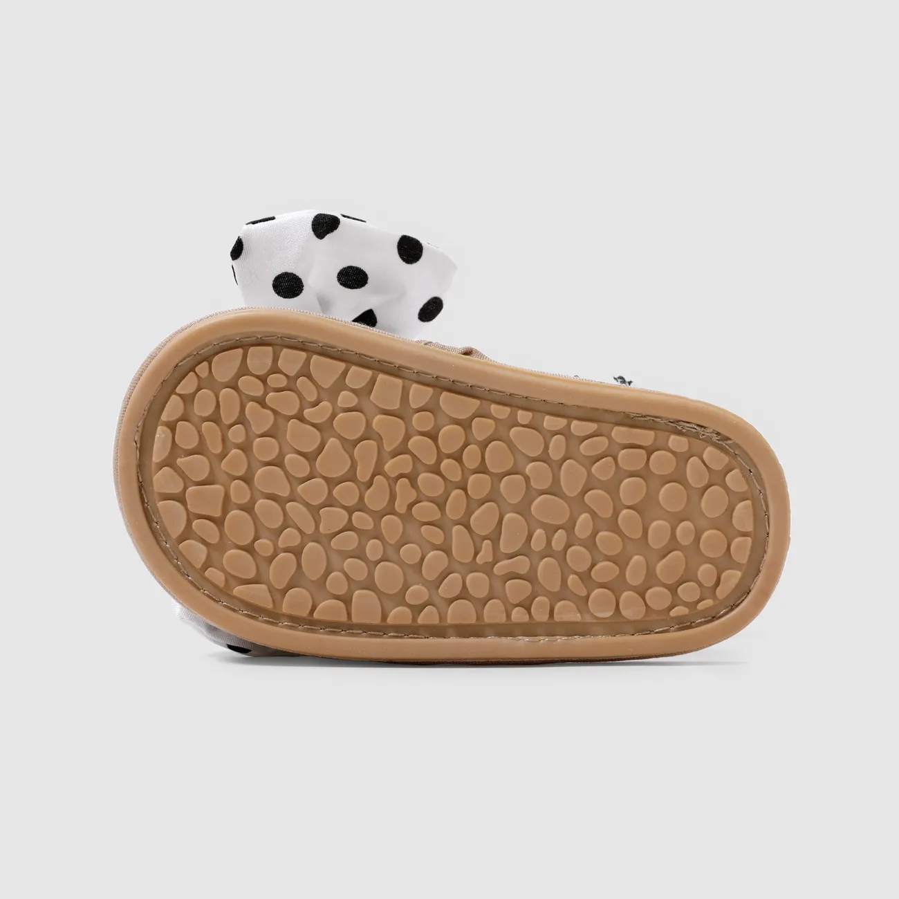 طفلة عارضة البولكا دوت تصميم فرط اللمس 3D الصنادل القوس أحذية Prewalker أبيض big image 1