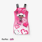 L.O.L.  Surprise 1pc Toddler/Kids Girls Character Print Checkered/Plaid Dress
 PINK-1