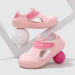 Toddler/Kids Girl/Boy Casual Sporty Solid Fiber Mesh Velcro Shoes Pink