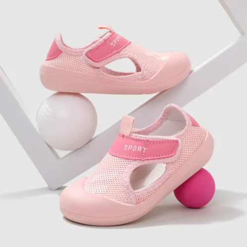 Kleinkind/Kinder Mädchen/Junge Lässige sportliche Vollfaser-Mesh-Velcro Schuhe
