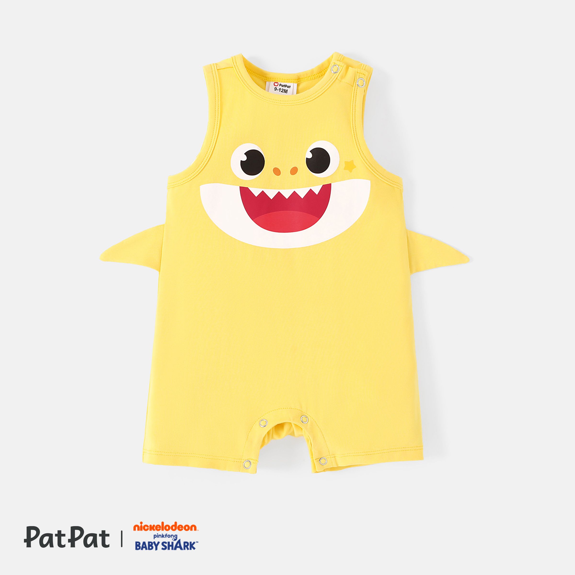 

Baby Shark Baby Boy/Girl Cotton Graphic Tank Romper
