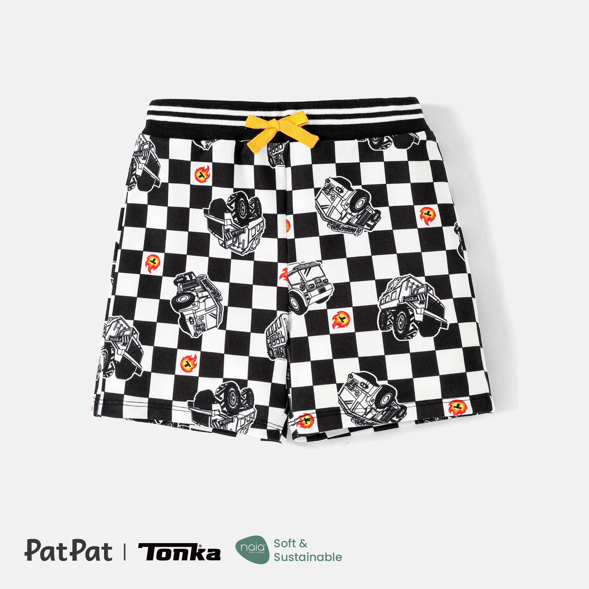 

Tonka Toddler Boy Plaid/Letter Print Naia™ Shorts