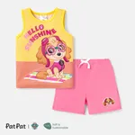 PAW Patrol Toddler Girl/Boy 2pcs Naia™ Striped Character Print Tank Top and Shorts Set Yellow