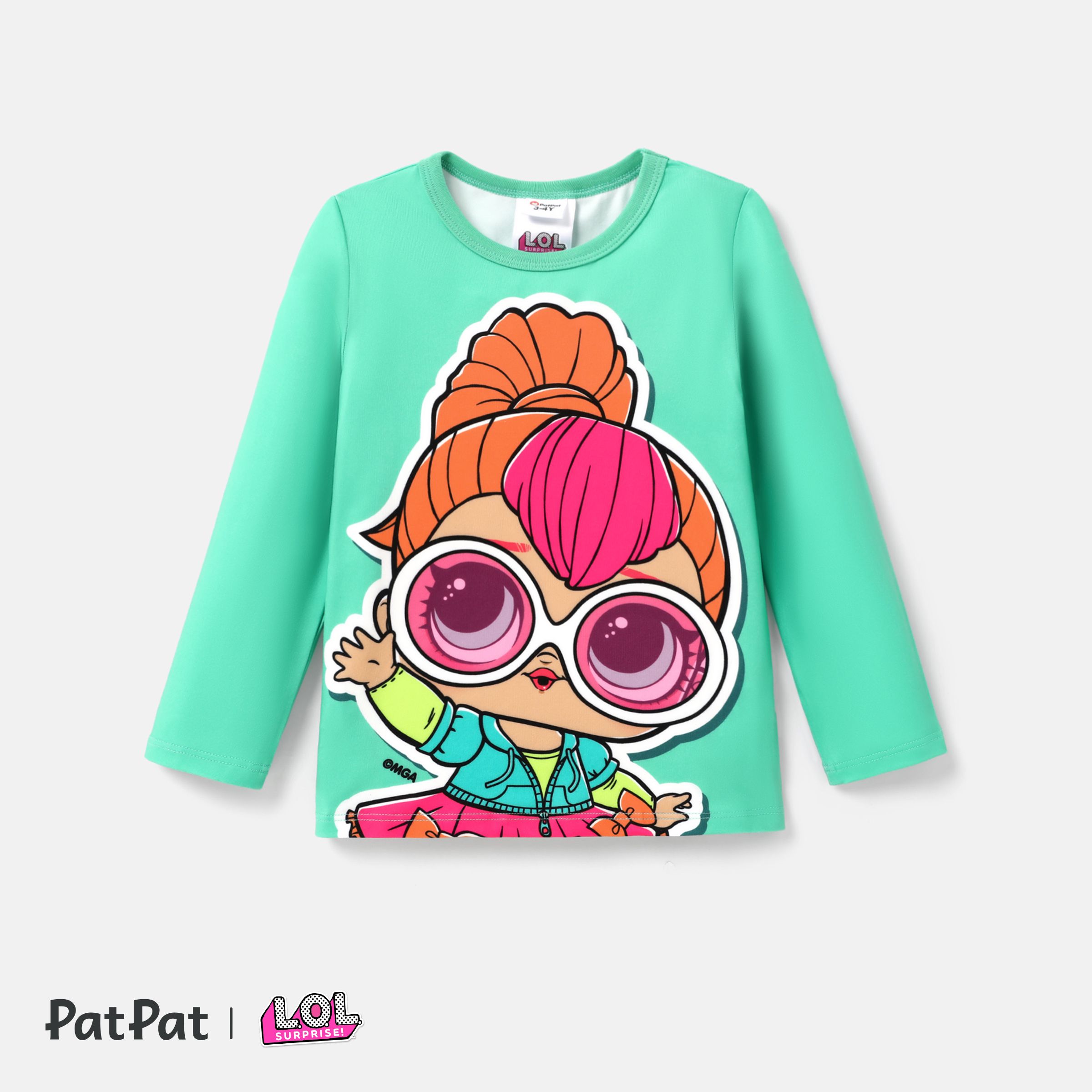 L.O.L. SURPRISE ! Toddler Girl Character Print Tee à Manches Longues