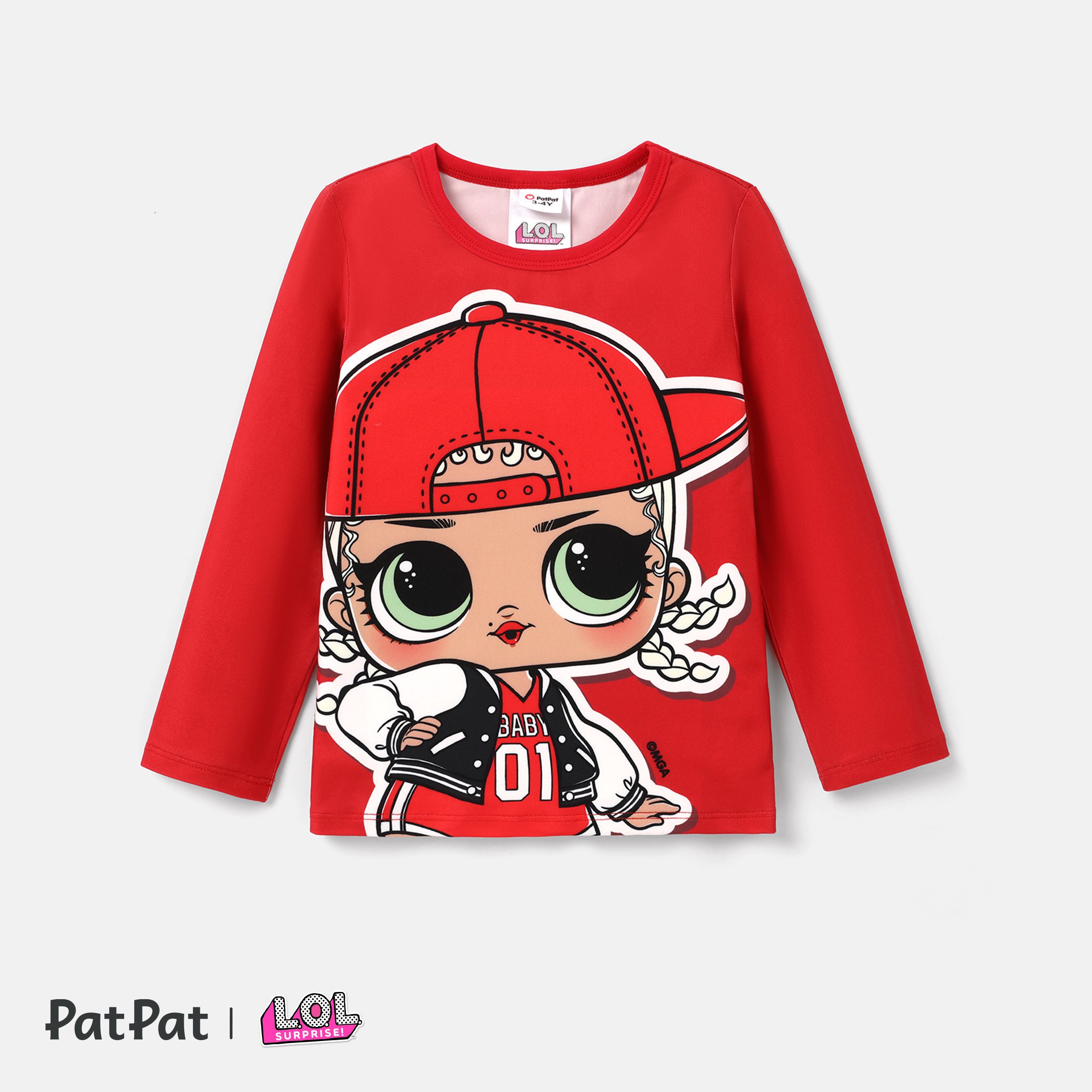 L.O.L. SURPRISE ! Toddler Girl Character Print Tee à Manches Longues