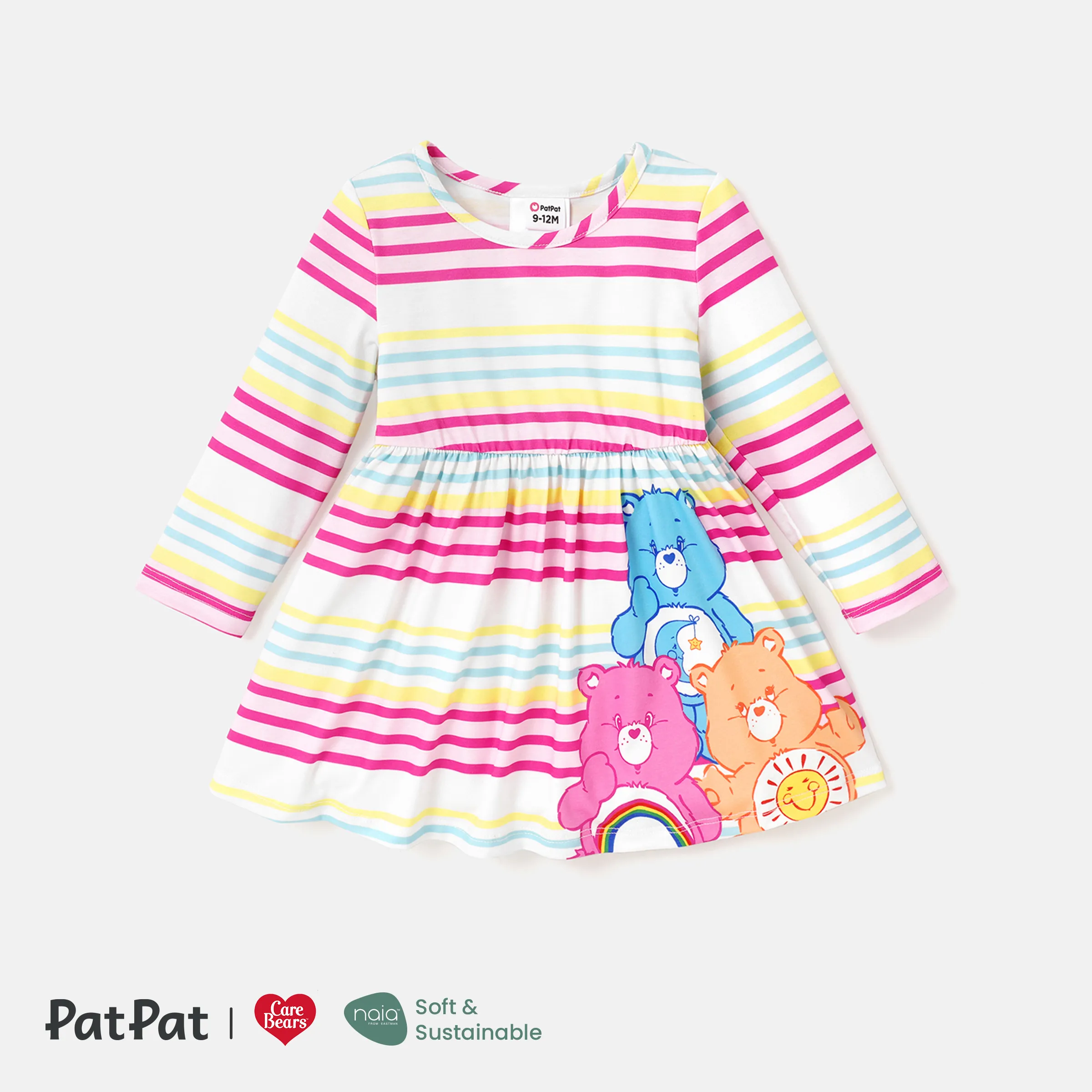 Care Bears Baby/Toddler Girl Naiaâ¢ Character Print Long-sleeve Dress