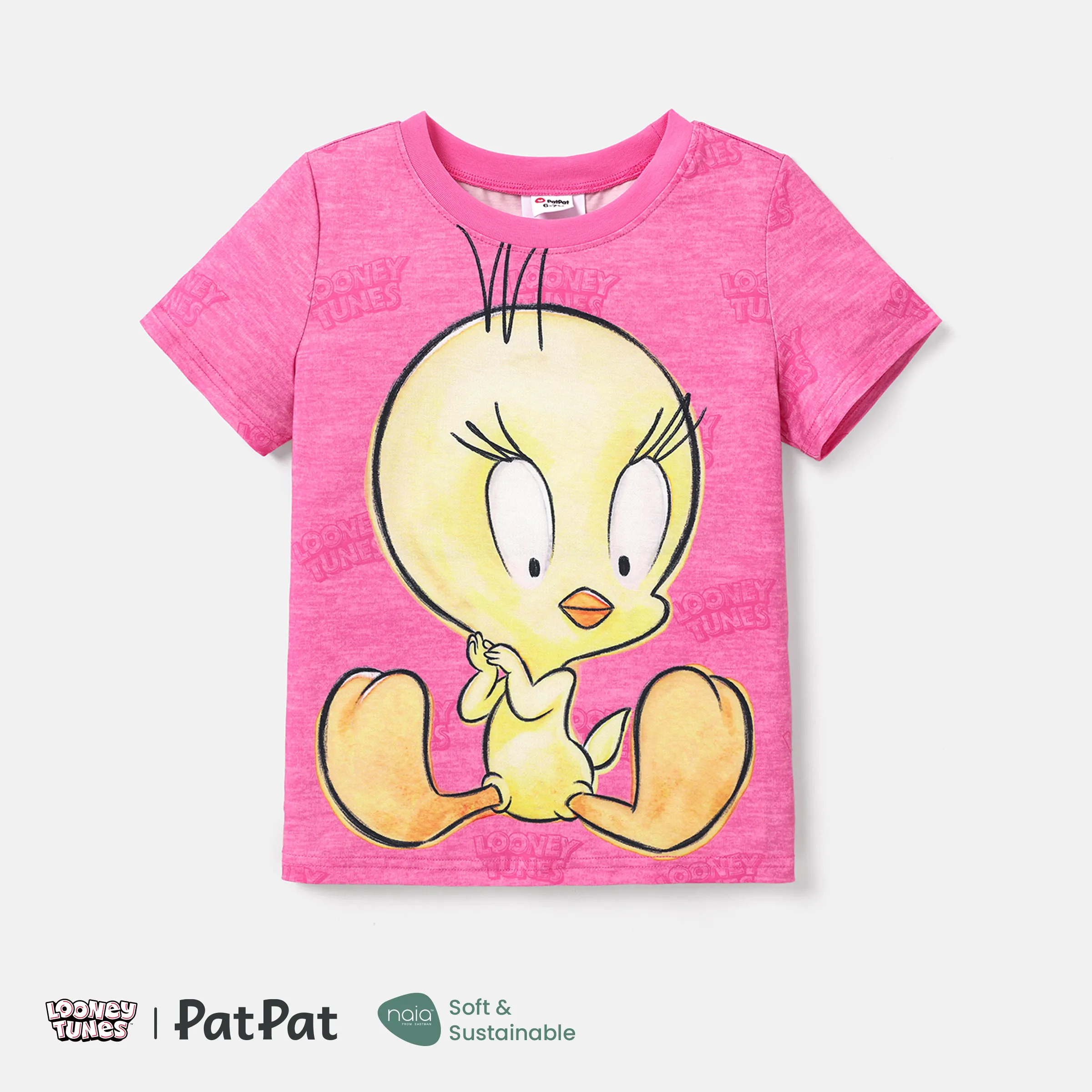 Looney Tunes Kid Girl/Boy Naiatm Character Print Short-sleeve Tee