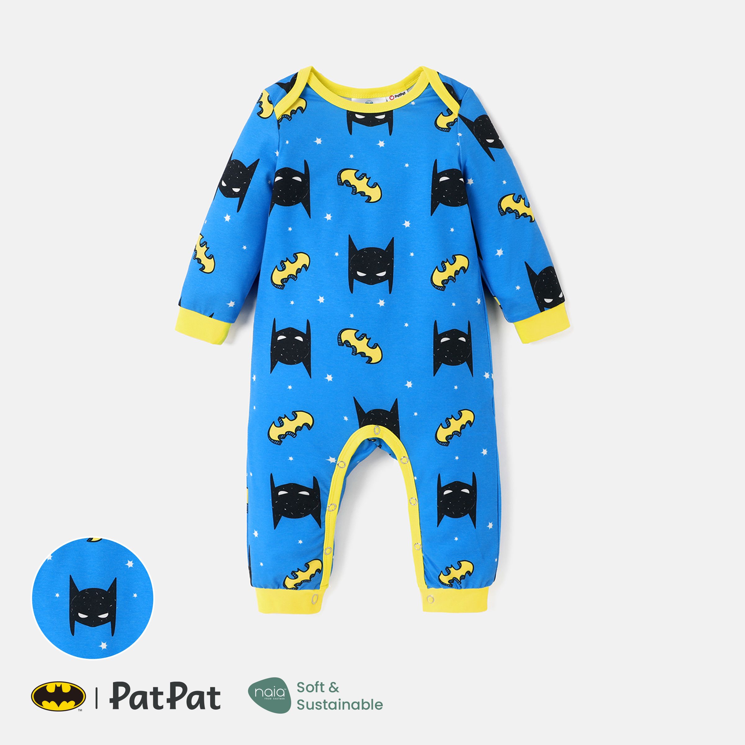 

Justice League Baby Girl Naia™ Character Print Long-sleeve Jumpsuit