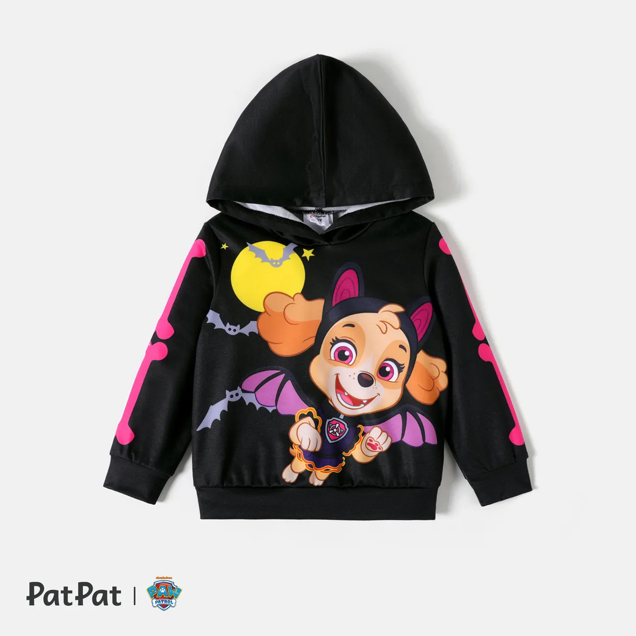 PAW Patrol 2pcs Toddler Boy/Girl Halloween Character Print Outfits Hot Pink big image 1
