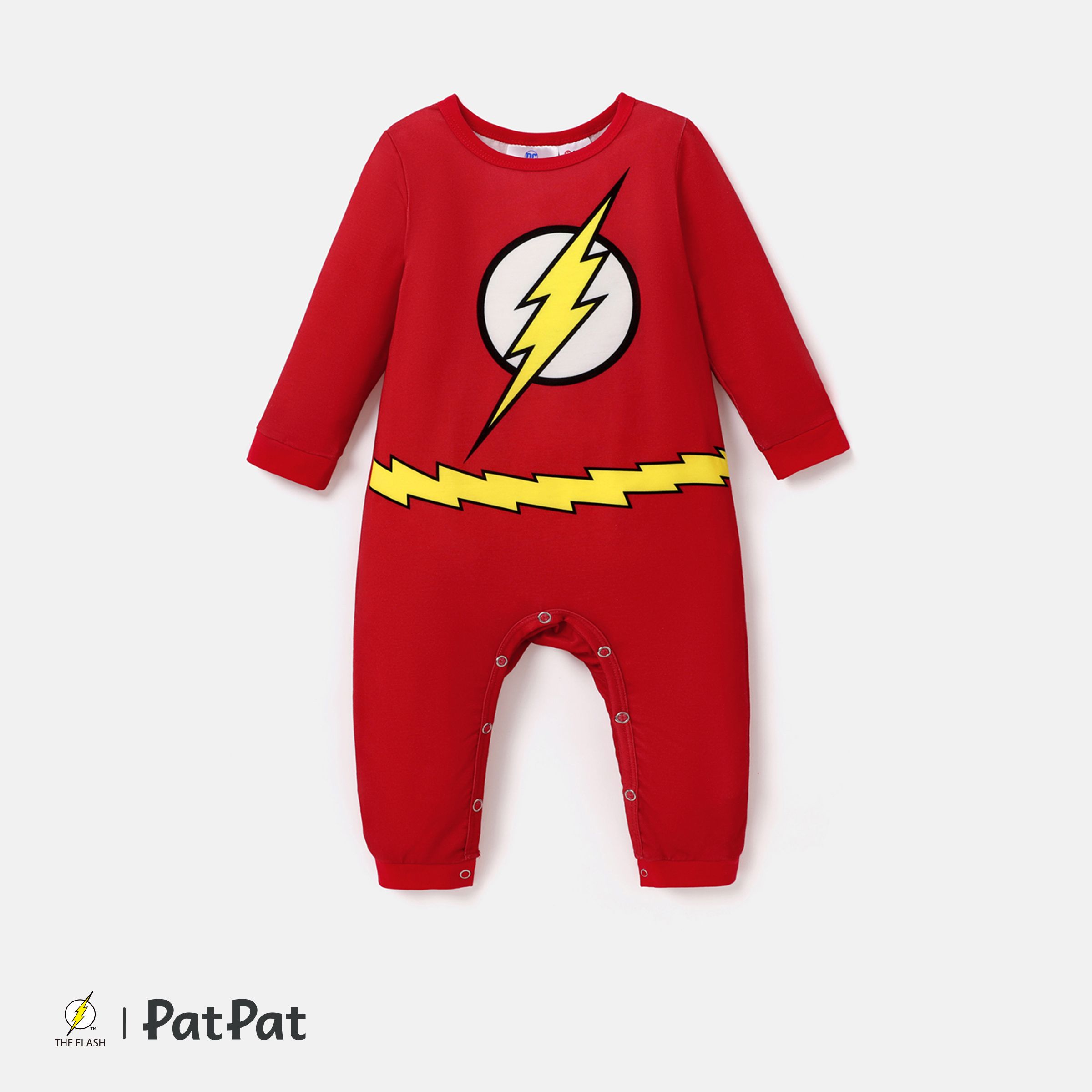 Justice League Baby Boy/Girl Long-sleeve Graphic Jumpsuit