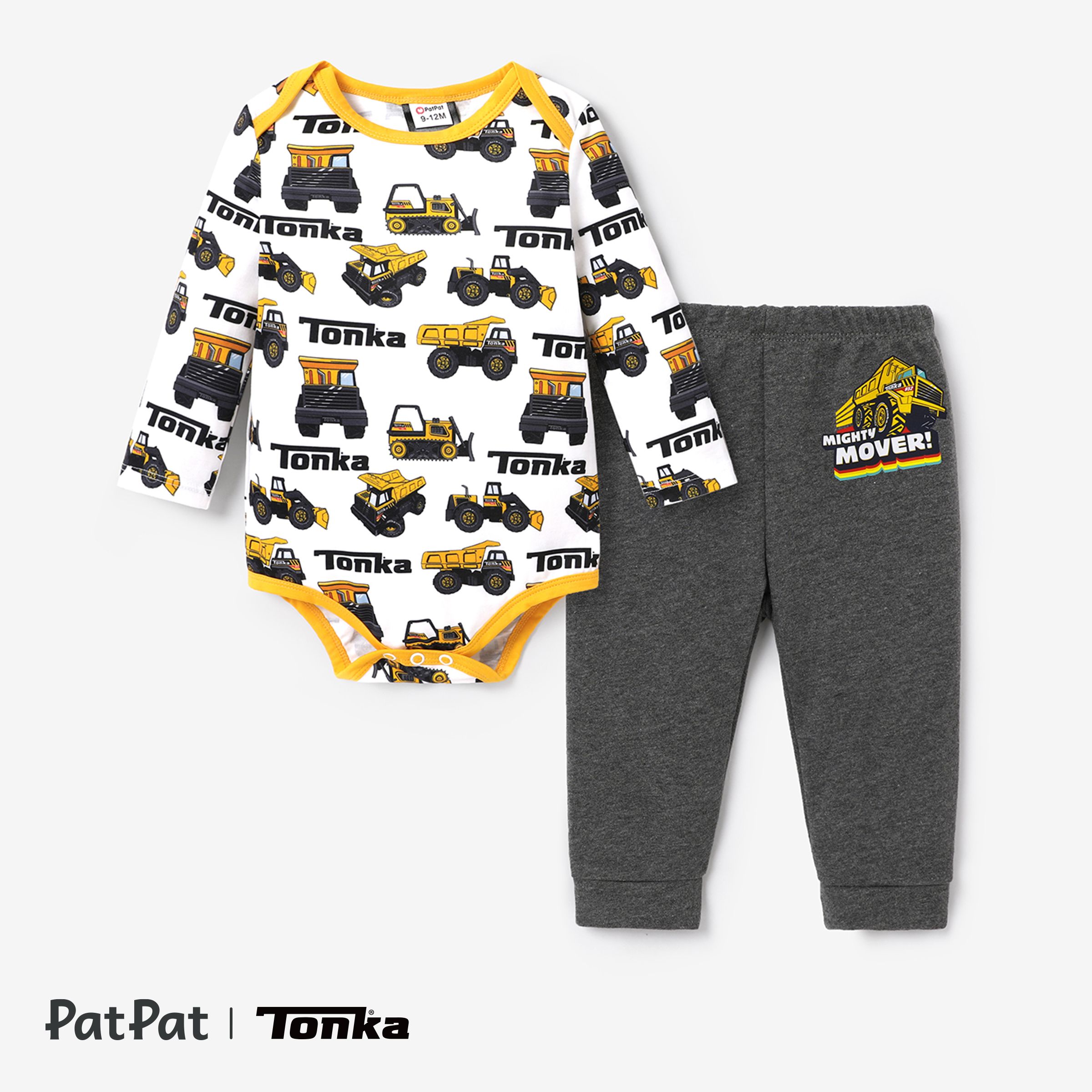 

Tonka Baby Boy 2pcs Vehicle Print Long-sleeve Jumpsuit and Pants Sets