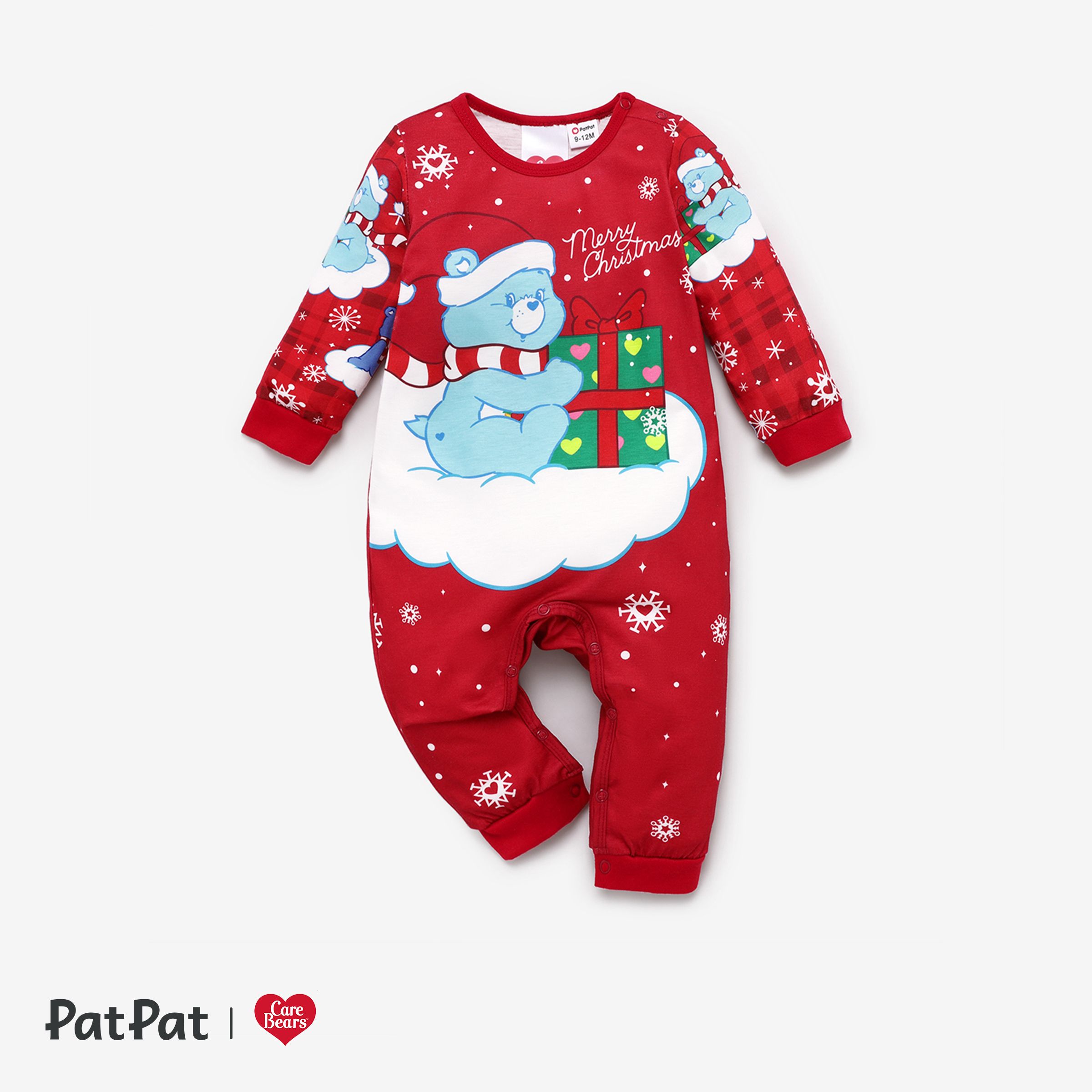 Care Bears Christmas Family Matching Snowflake Print Pajamas Sets (Flame Resistant)