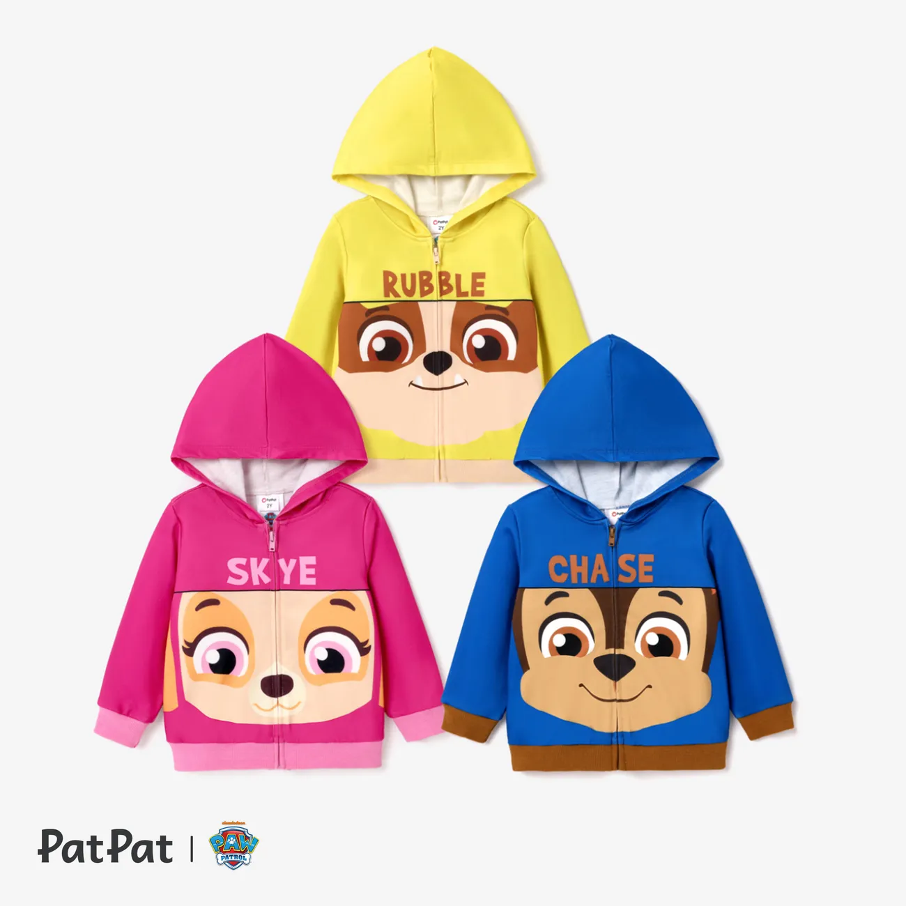 PAW Patrol Toddler Girl/Boy Character Print Long-sleeve Hooded Jacket Pink big image 1