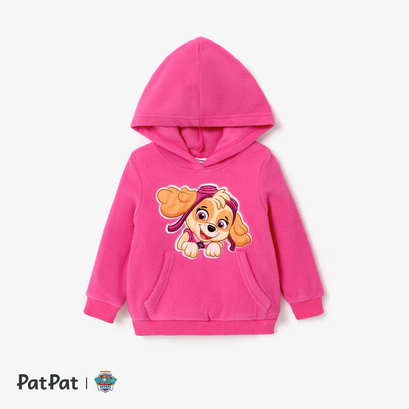 PAW Patrol Toddler Boy/Girl Character Print Polarfleece Long-sleeve Hooded Sweatshirt  Pink big image 1