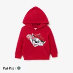 PAW Patrol Toddler Boy/Girl Character Print Polarfleece Long-sleeve Hooded Sweatshirt  Red