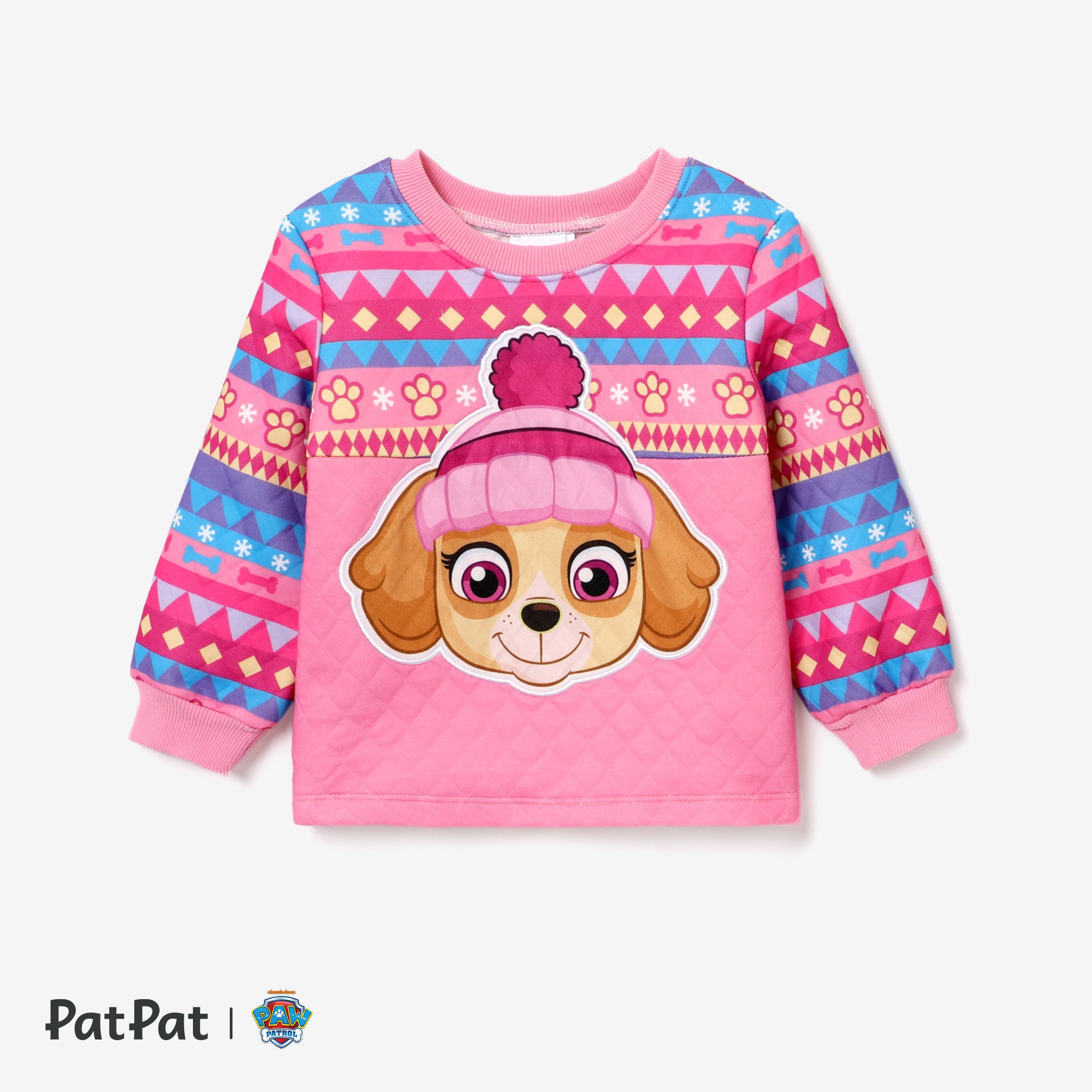 PAW Patrol Toddler Girl Character Print Long-sleeve Sweatshirt Or Character Embroidered Pants