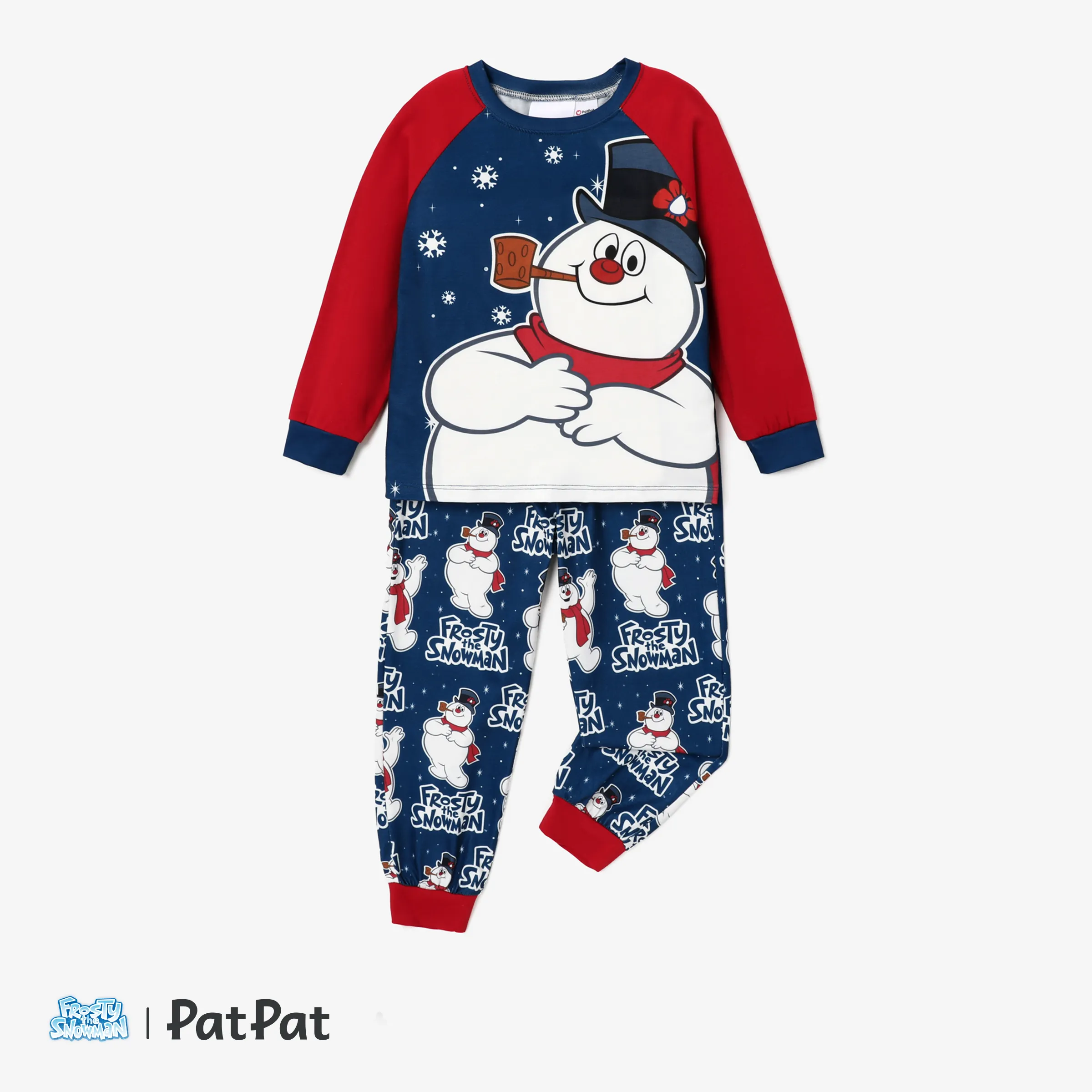 Frosty La Famille De Bonhomme De Neige Assorti Noël Pyjama à Manches Longues (résistance Aux Flammes)
