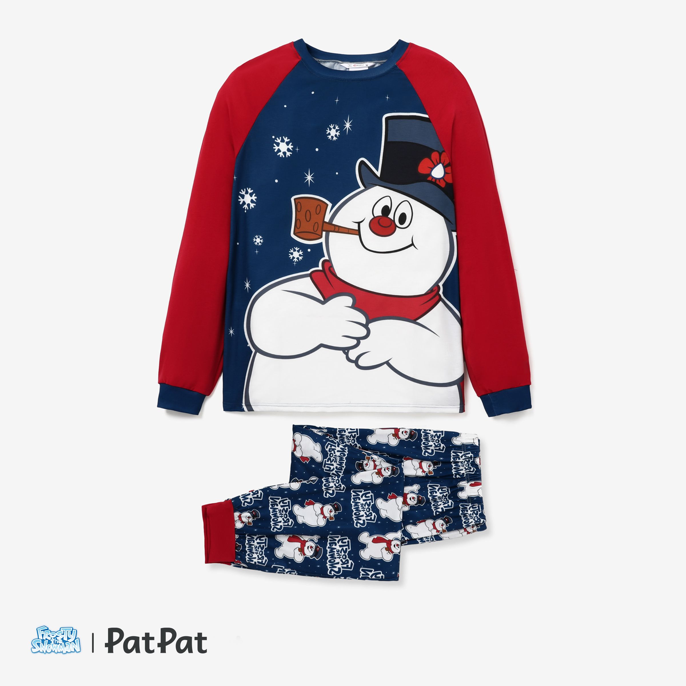 Frosty La Famille De Bonhomme De Neige Assorti Noël Pyjama à Manches Longues (résistance Aux Flammes)