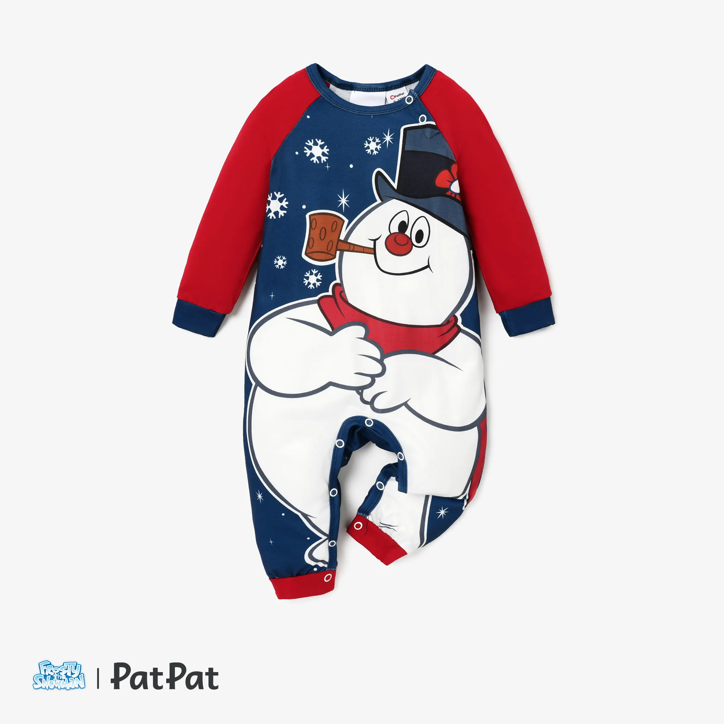 Frosty The Snowman Family Matching Christmas Long-sleeve Pajamas(flame resistance)
