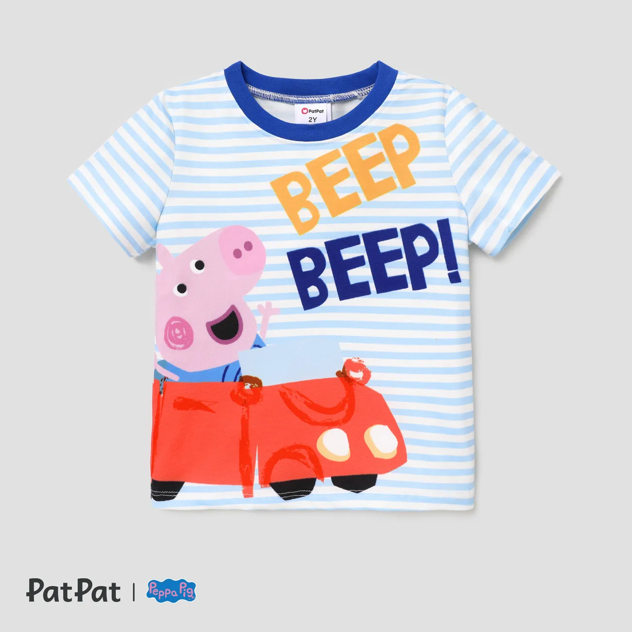 Peppa Pig Enfant en bas âge Unisexe Enfantin Manches courtes T-Shirt Bleu big image 1