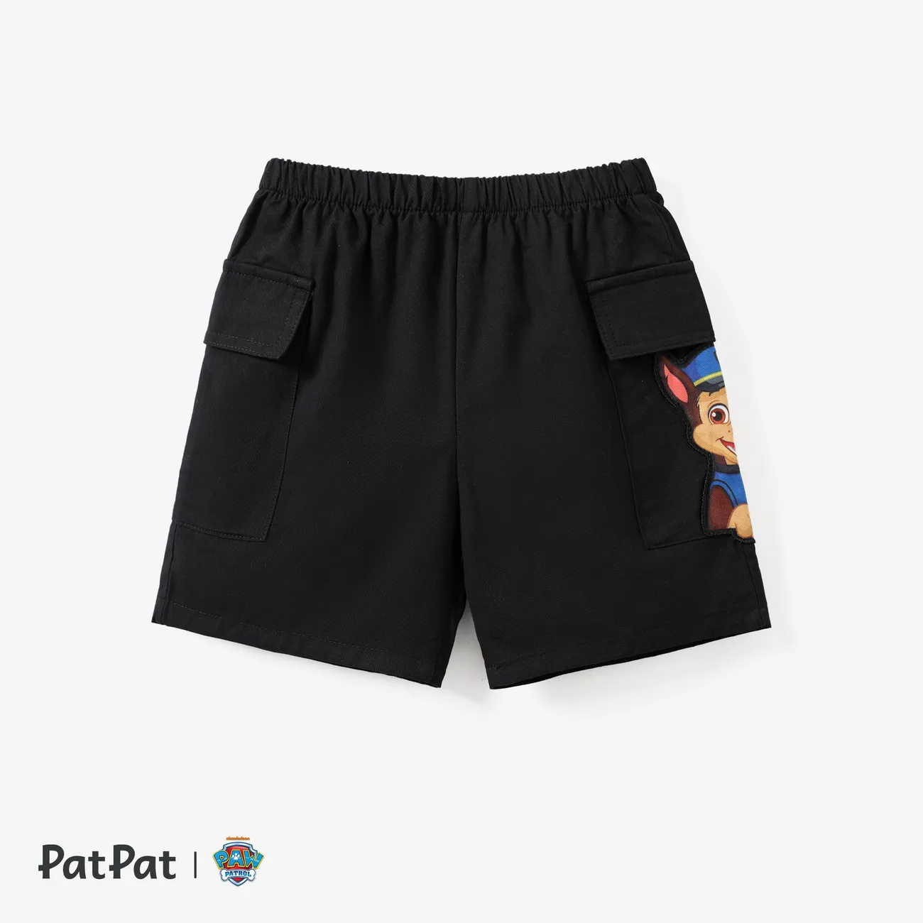 PAW Patrol 1pc Toddler Boys Rainbow Striped Tank Top/T-shirt/Shorts
 Black big image 1