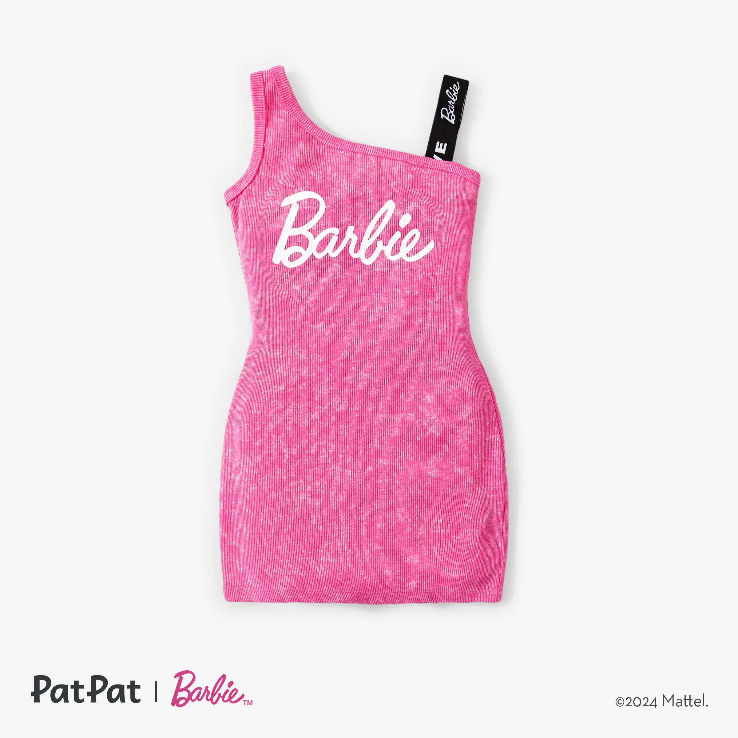 Barbie Mommy & Me Girls Alphabet Vintage Off-Shoulder Matching Dress