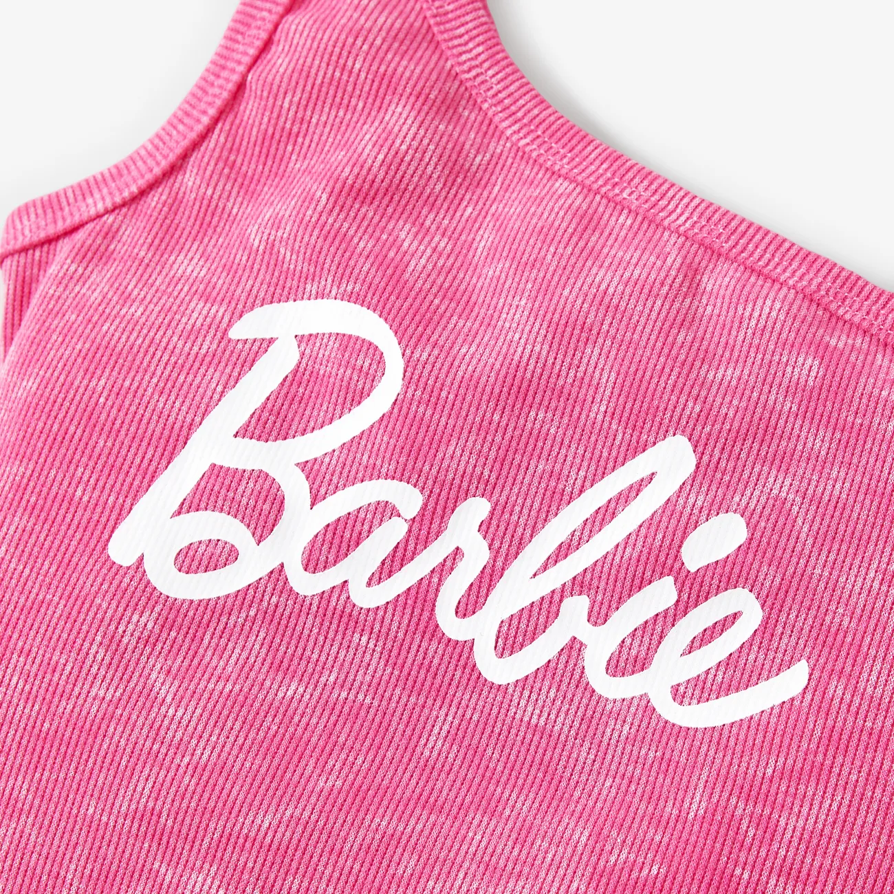 Barbie 短袖 連衣裙 媽咪寶寶裝 玫瑰 big image 1