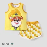 PAW Patrol 2pcs Toddler Boys/Girls Sporty Character Plaid Set
 Yellow