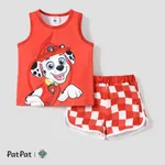 PAW Patrol 2pcs Toddler Boys/Girls Sporty Character Plaid Set
 Orange